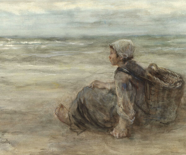 Jozef Israëls, Vissersmeisje op het strand