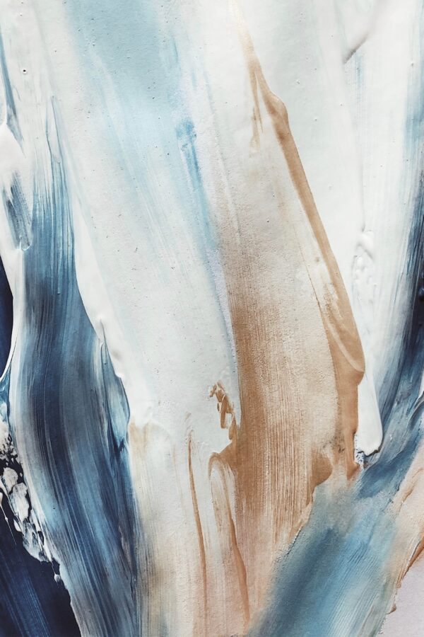 Collection Next - Abstract in blauw en bruin